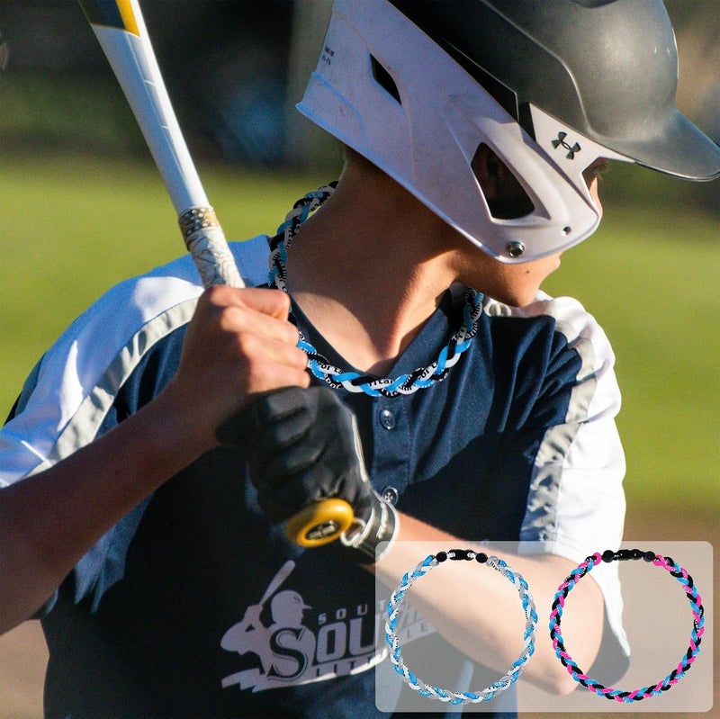 SUPBOMM 3 pcs Baseball Rope Necklaces, League Team Colors Braided Necklace, Baseball Team Gifts - Image 5